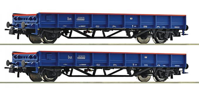 6600046 Roco Set lageboordwagens VolkerRail