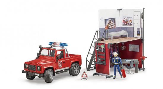 62701 Bruder Brandweerkazerne met brandweerauto 1:16