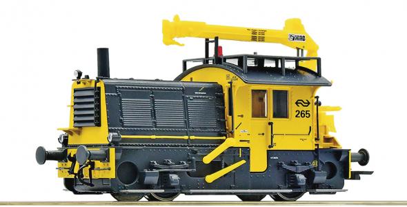 72014 Roco Diesellocomotief NS Serie 200-300 Sik 265 met HIAB kraan DCC Sound