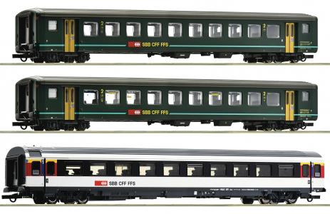 6200022 Roco 3-delige Set 1 „Bözberg Interregio“ SBB