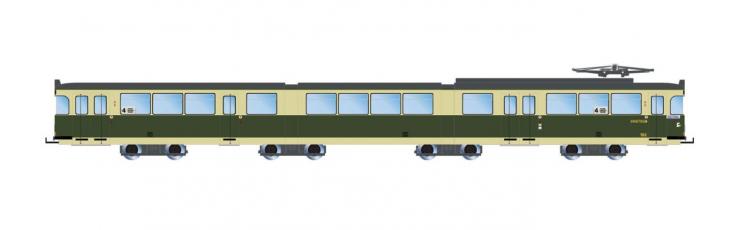 2943 Rivarossi Tram Duewag GT8 (Graz) groen - beige IV-V