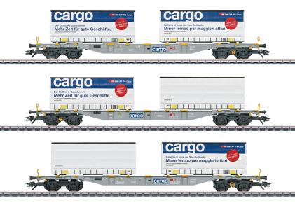 47463 Marklin Set containerwagens "SBB Cargo" 