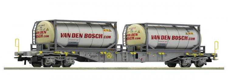 77347 Roco Containerdraagwagen Van den Bosch PKP