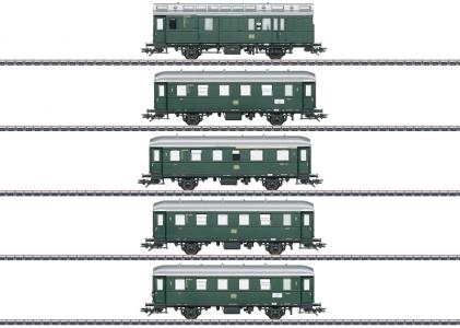 43353 Marklin Set personenrijtuigen Deutsche Bundesbahn met verlichting