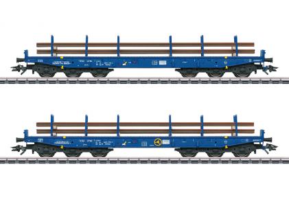 48659 Marklin Set zwaartransport wagons voor het vervoer van spoorstaven Railpro