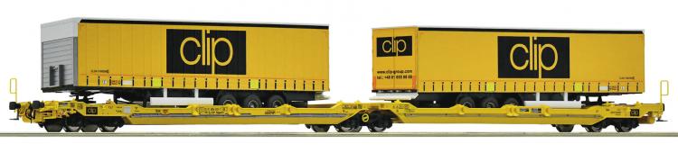 77405 Roco Doppeltaschen-Gelenkwagen T3000e CLIP